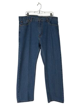 Levi's Jeans 505 Mens 40x30 Blue Regular Fit Straight Leg 5 Pockets Denim